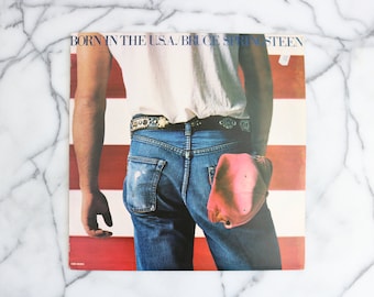 Authentic Vintage Bruce Springsteen Born in the U.S.A Vinyl Record