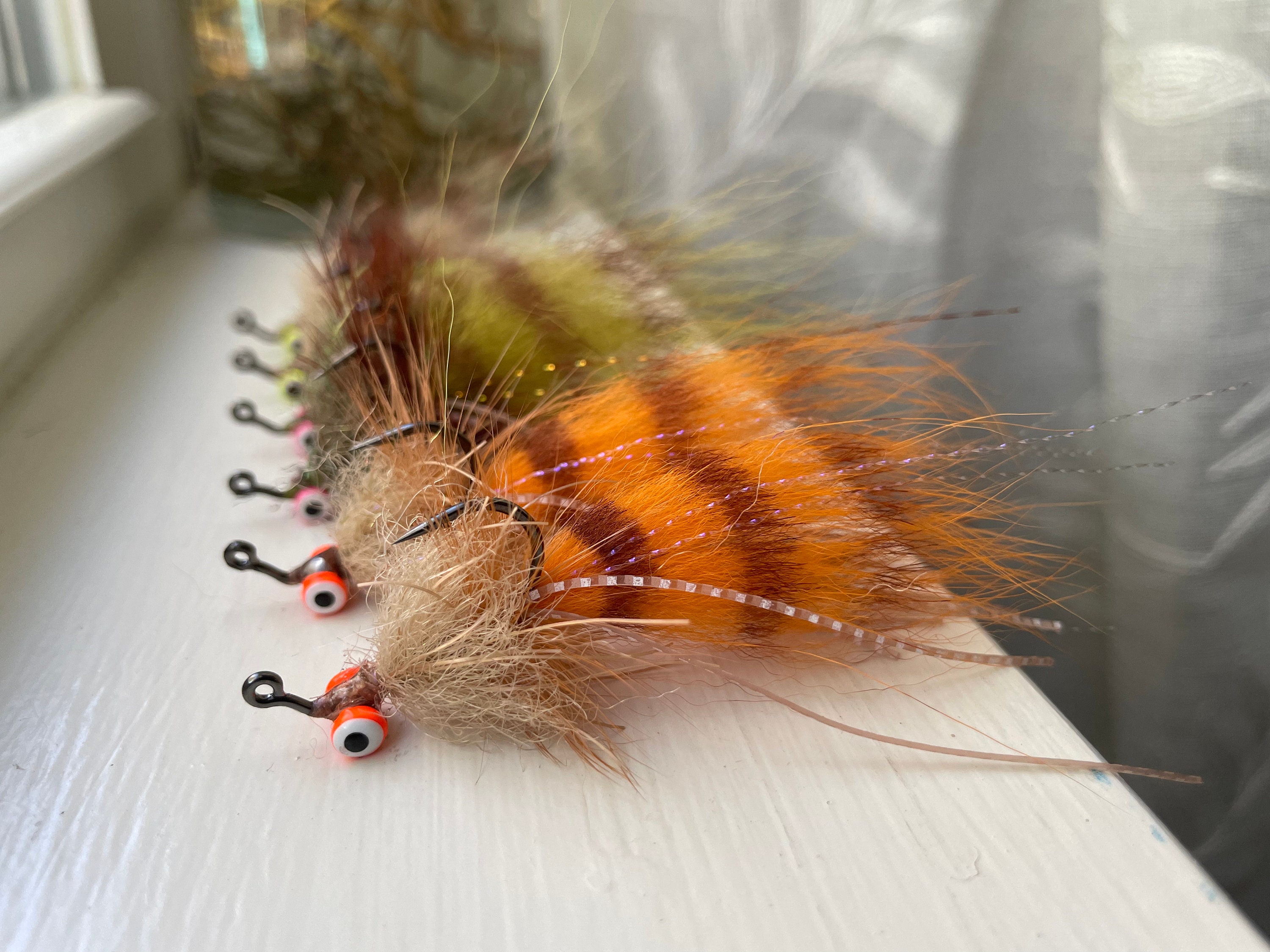 Shrimp Fly Six-pack for Fly Fishing Redfish, Speckled Trout, Flounder,  Black Drum, Stripers, Pompano, Sheepshead, Bonefish, Snook, Bass 