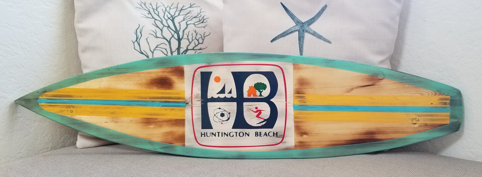 Huntington Beach Wood Surfboard/wood Surfboard/surf City Etsy