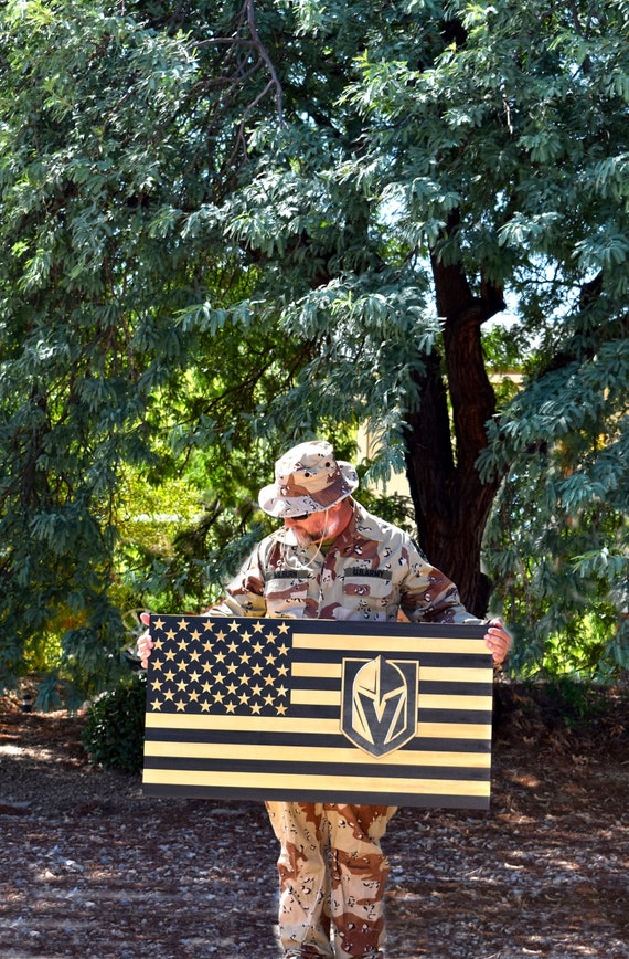 Las Vegas Golden Knights Wood Flag/hockey Flag/wood American 