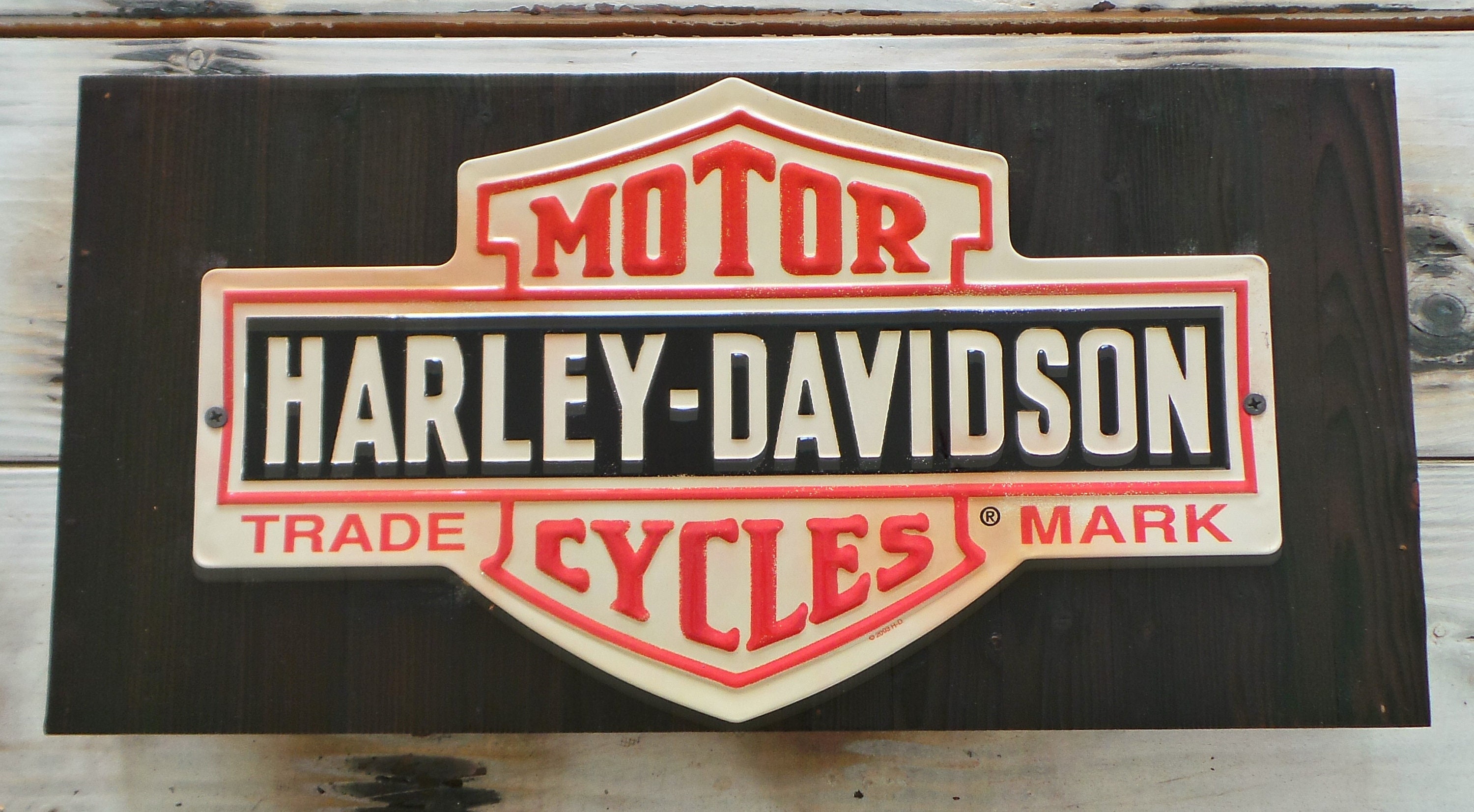 Harley-davidson Wood Metal Signs/harley Motorcycles/wood