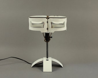 Lamp on table, lamp lamp material recycled, industrial style desk lamp