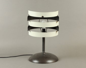 Lamp on table, lamp lamp material recycled, industrial style desk lamp