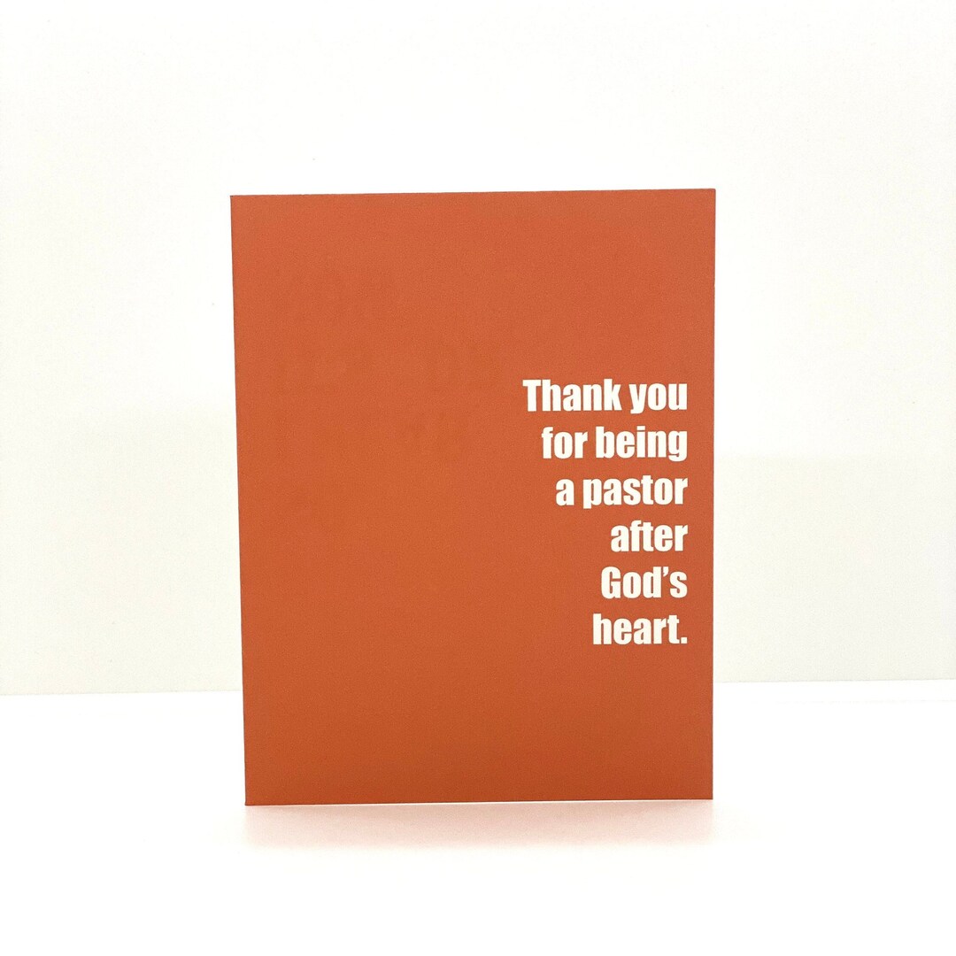 Pastor Appreciation Card Thank You For Being After God s Heart Greeting Pastor Appreciation Card Thank You For Being After God s Heart Greeting