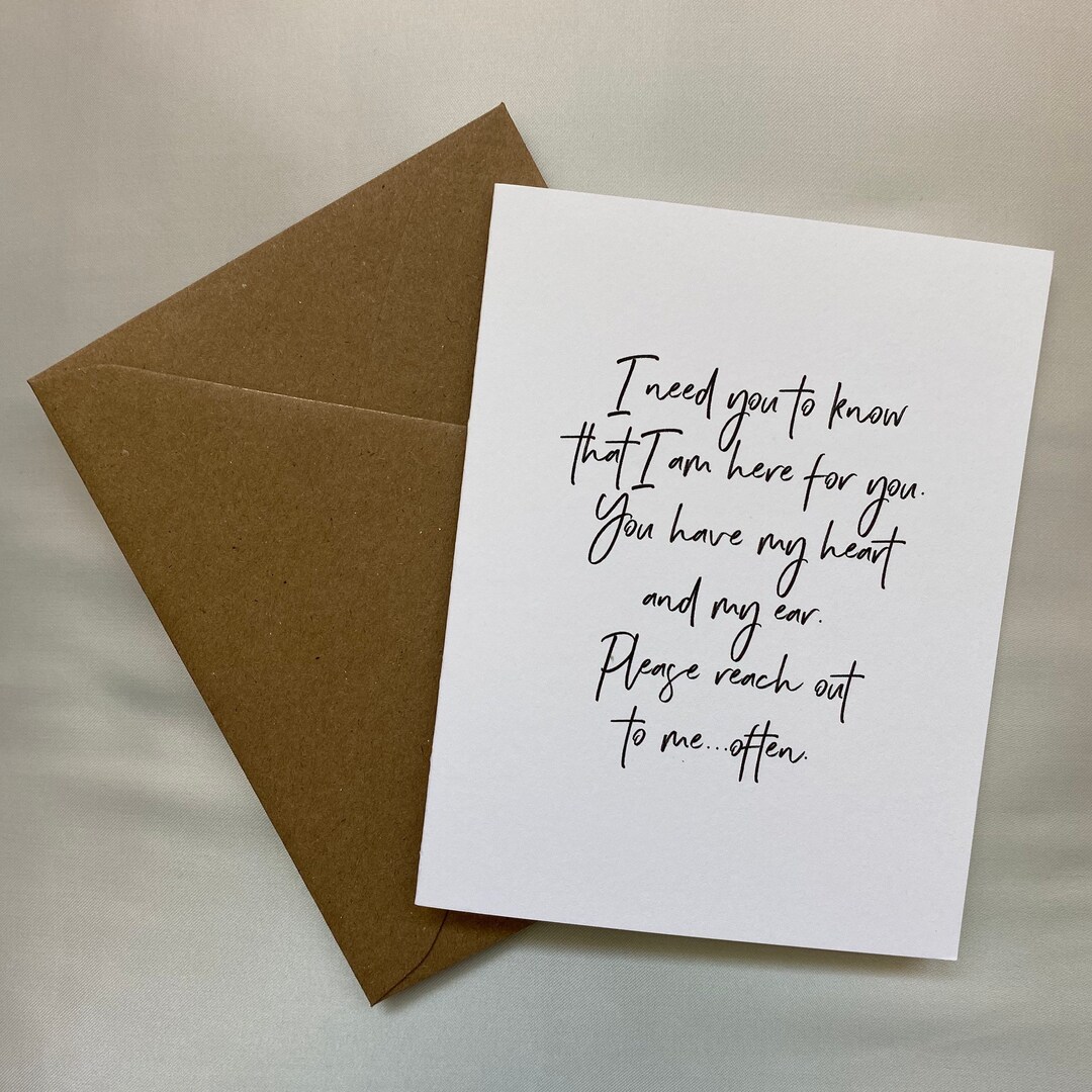 TEEMI Encouragement Greeting Card For Burnout & Invisible Work | Empathy Card For Caregivers & Friends