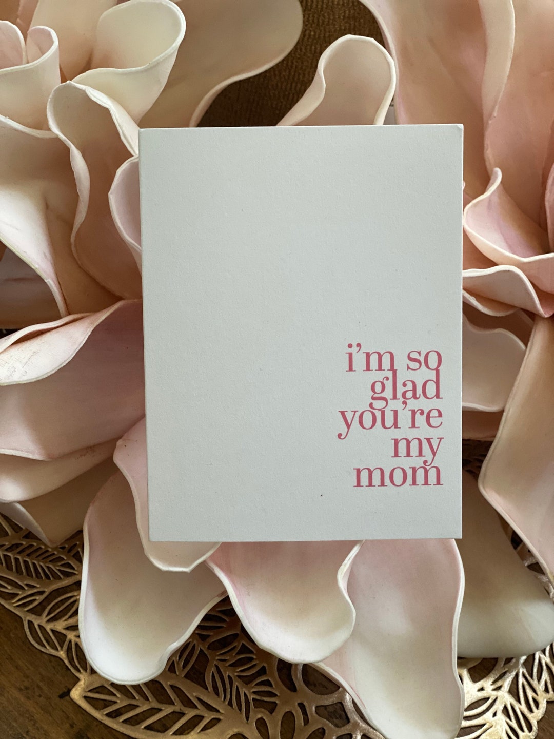 I'm so Glad You're My Mom | Simple Mother's Day Card | Love Card to Mom ...