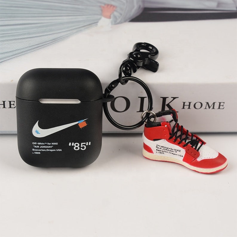 Hypebeast off white Air Jordan 85 airpod case cover Nike | Etsy