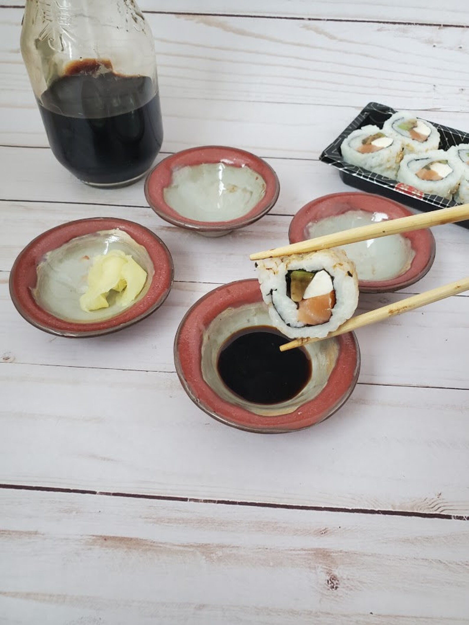 Set of 4 ceramic dipping cups food prep sauce cups Etsy