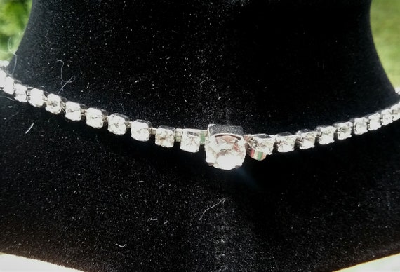 Vintage Kramer of New York Rhinestone Drop Choker… - image 5