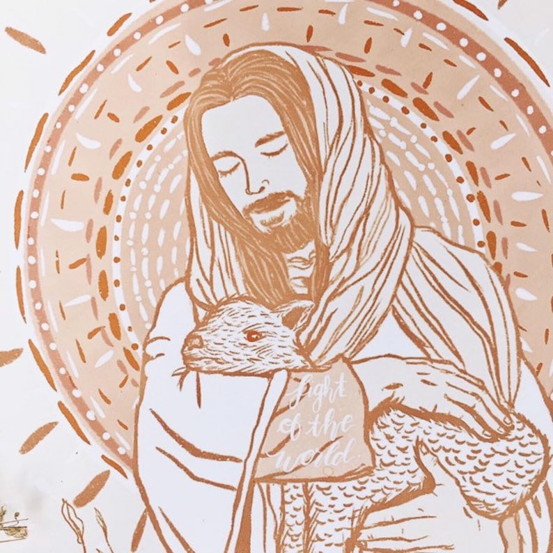 Light of the World Bible Verse Wall Art Digital Art Jesus - Etsy