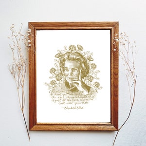 Do the next thing, Elisabeth Elliot, Elisabeth Elliot art, 8x10, art, Godly women art, Christian art, Christian women, women of God,