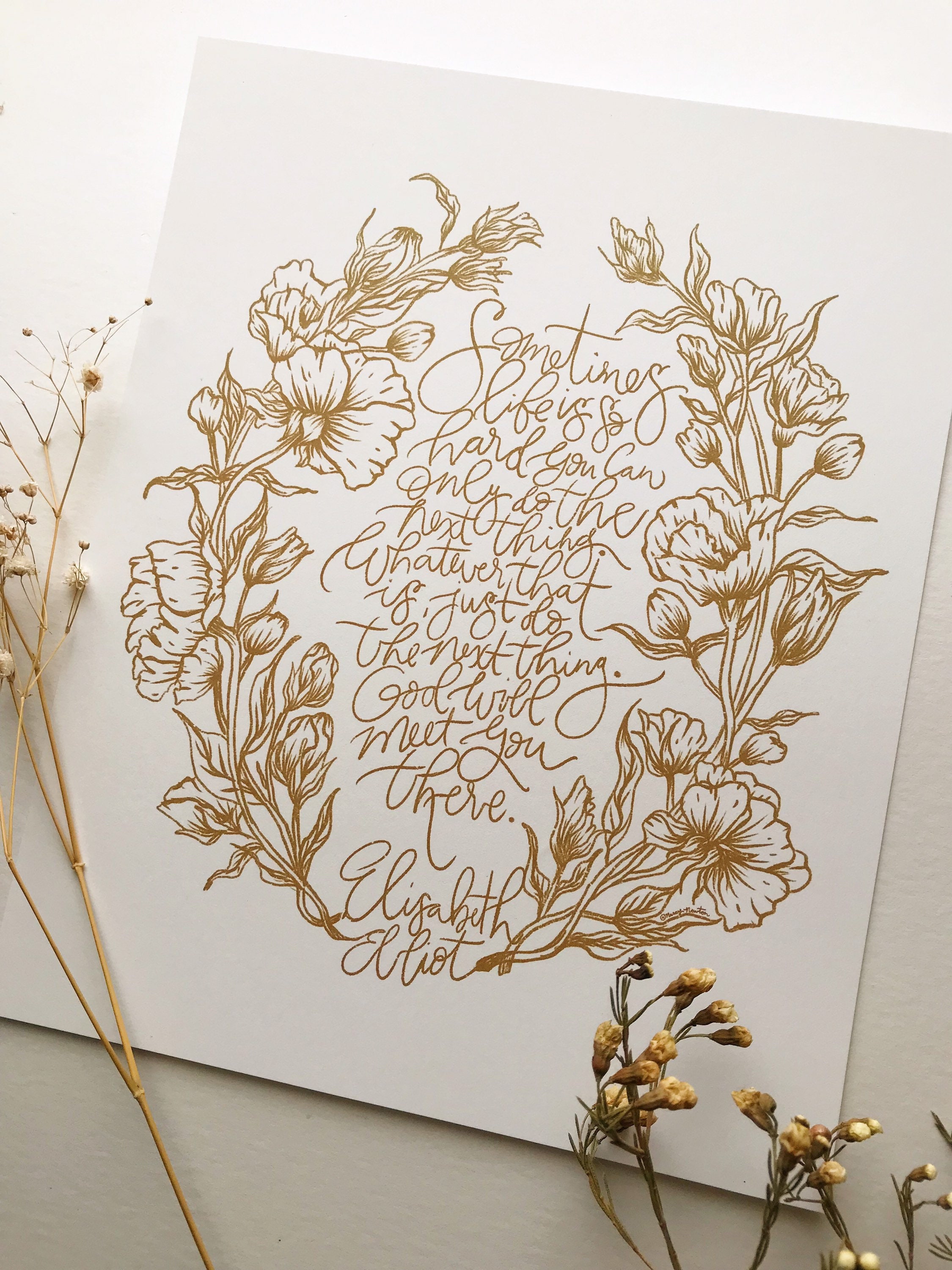 Do the Next Thing Elisabeth Elliot Elisabeth Elliot Art - Etsy