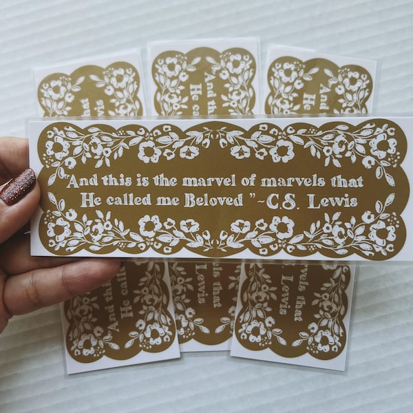 C.S. Lewis Quote Bookmark: Laminated Christian Art