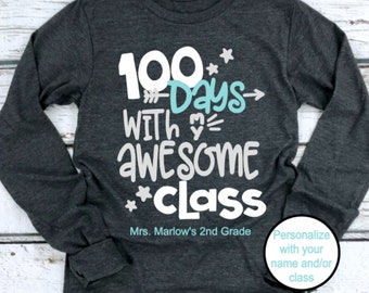 teacher 100th day etsy