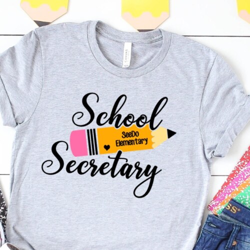 School Secretary Shirt School Office Staff Shirts Office - Etsy