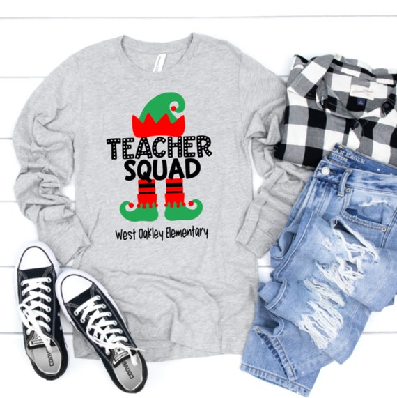 Counselor Squad Teacher Christmas Elf Funny Gifts T-Shirt Counselor Squad Teacher Christmas Elf Funny Gifts T-Shirt