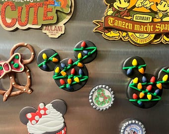 Cruise Magnet, Fish Extender Gift, Disney Inspired, Christmas Door Magnet, DCL Disney Cruise Ship, Merrytime Cruise, Mouse Shaped