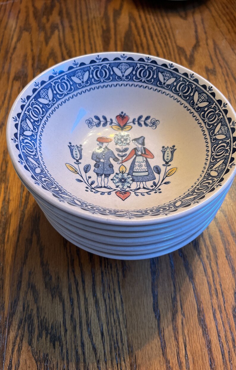 Johnson Brothers Old Granite Staffordshire Hearts and Flowers Bowl 6.5