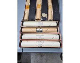 Vintage Player Piano Rolls Lot of 7 Aeolian Supertone