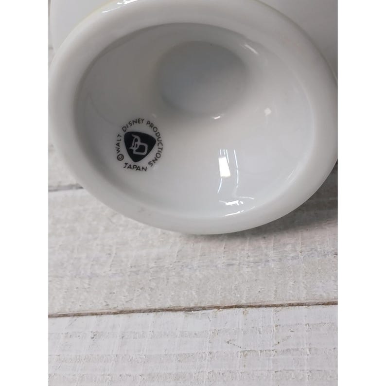 Vintage Walt Disney Productions Mickey Mouse Pedestal Mug Footed Cup Japan White image 4
