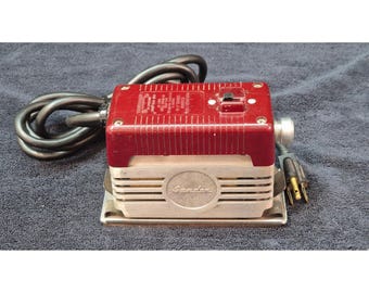 Vintage Wen Model 202 Electric Sander Straight Line Finishing Tool Aluminum+Red