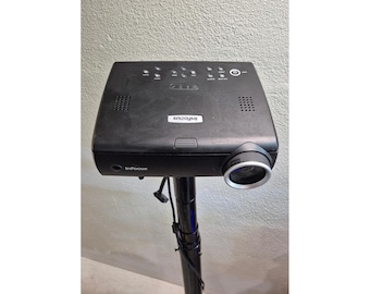 InFocus IN37EP DLP Projector with Adjustable Floor Stand and Carrying Case Black