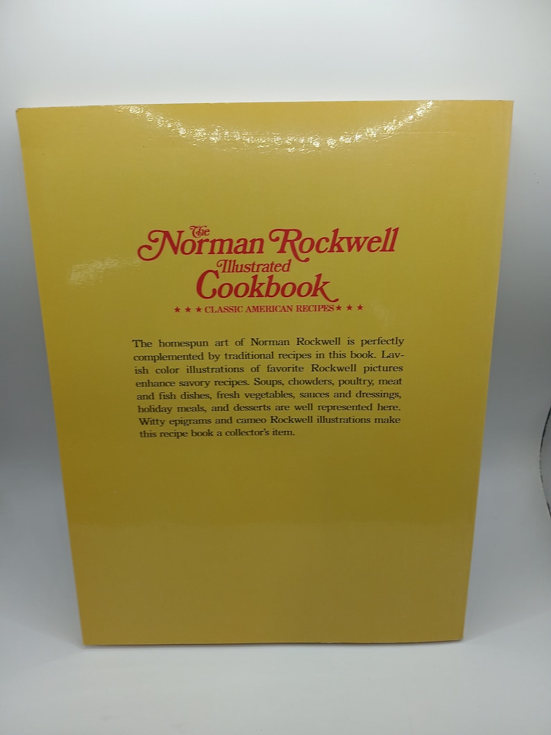Vintage "the Norman Rockwell Illustrated Cookbook; Classic American ...