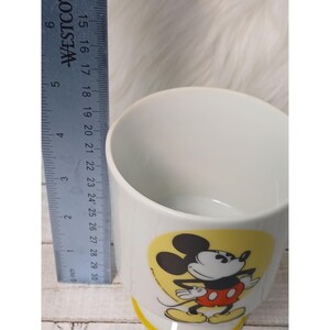 Vintage Walt Disney Productions Mickey Mouse Pedestal Mug Footed Cup Japan White image 5