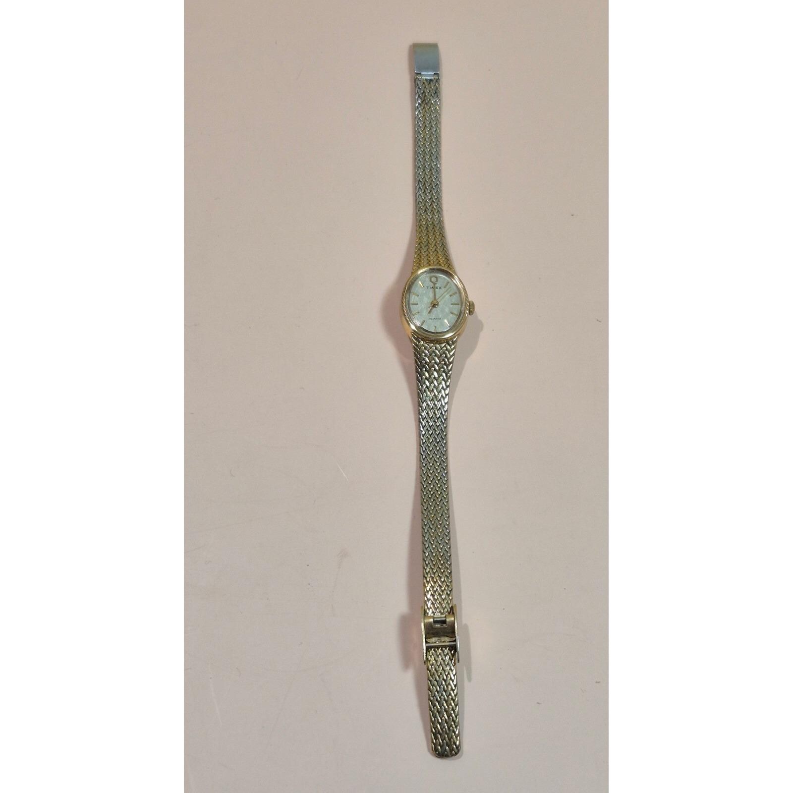 Vintage ladies Seiko Two-Tone quartz watch with stretch band Women main image 2