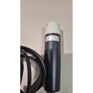 Sony F-97 Dynamic Microphone Vintage Low Impedance Wired 3.5mm Plug Black White