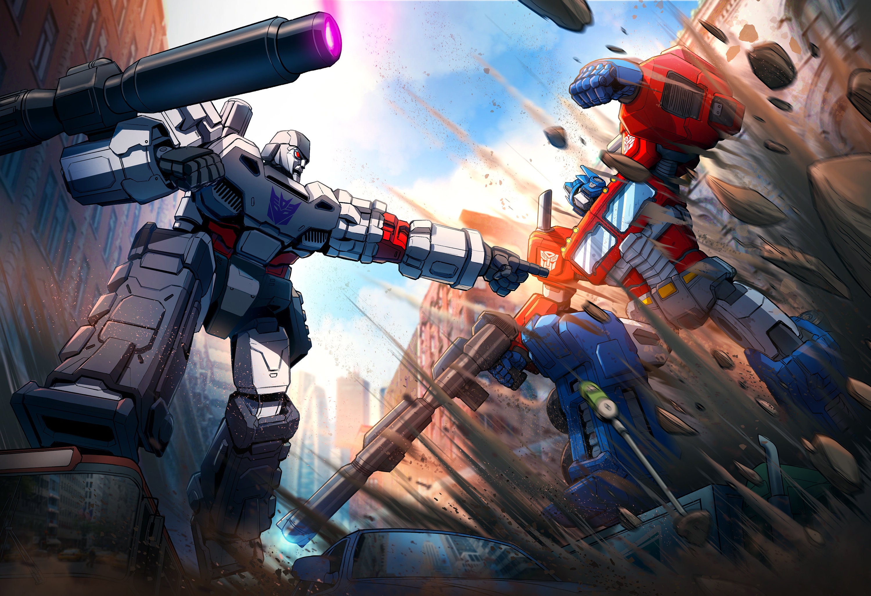 transformers-optimus-vs-megatron-fanart-13-x-19-anime-poster-etsy-canada