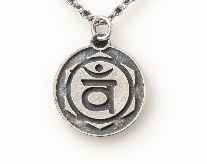 Swadhisthana Necklace, Sacral Chakra Pendant, Yoga Jewelry