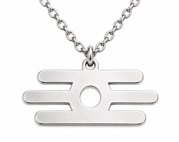 Tripundra Necklace, Shiva Third Eye Symbol, Sacred Hindu Talisman, Spiritual Awakening Jewelry, Yoga Gift
