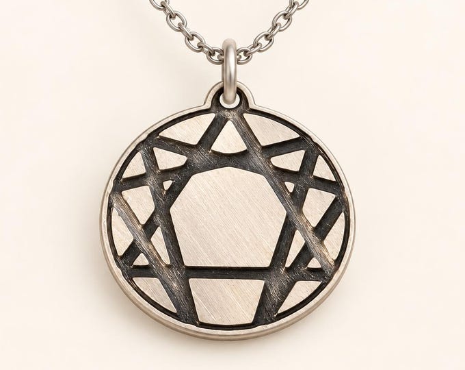 The Art of Being Present – Enneagram Necklace, Sacred Geometry Pendant, Gurdjieff Fourth Way Jewelry, Spiritual Gift
