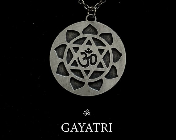 Yantra pendant, gayatri neckless. one piece jewelry.