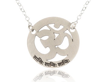 Om shanti pendant