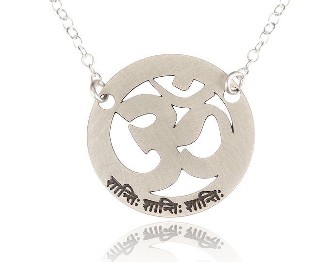 Om shanti pendant