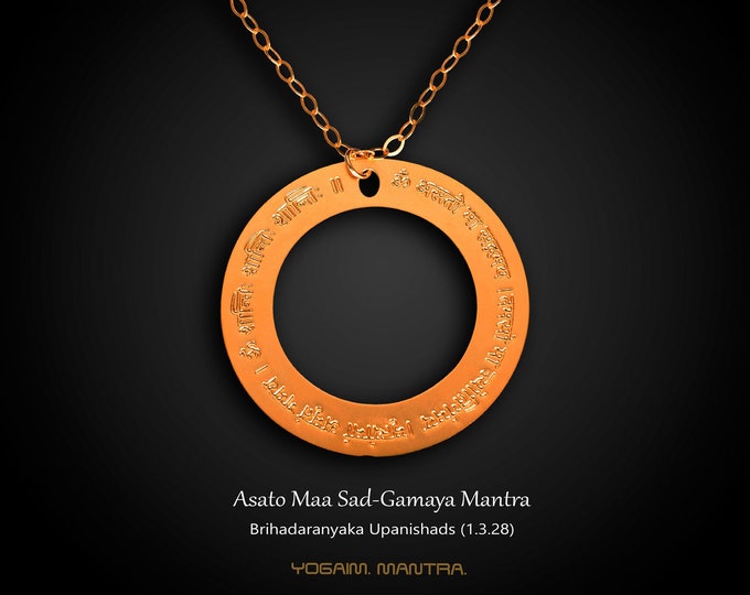 Sanskrit Mantra Necklace, Silver Plated Hindu Jewelry, Yoga Gift