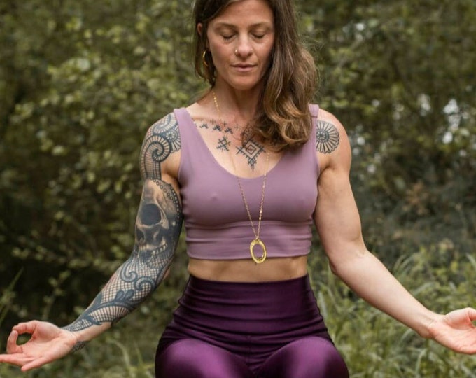 Ashtanga Yoga Necklace, Patanjali Sutra, Gold or Silver Plated
