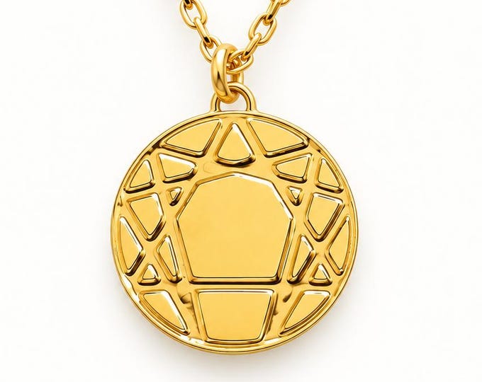 Handmade Enneagram Pendant Necklace, Sterling Silver Sacred Geometry