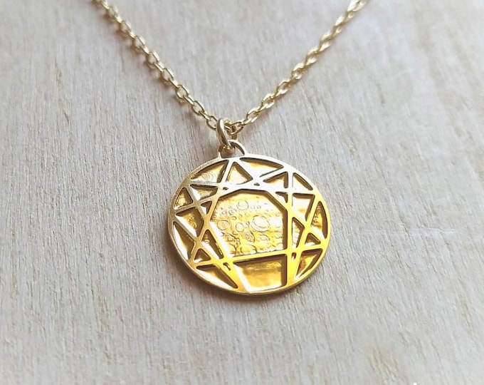 Gurdjieff's Enneagram necklace , The work gift. Ancient symbol gift. one piece