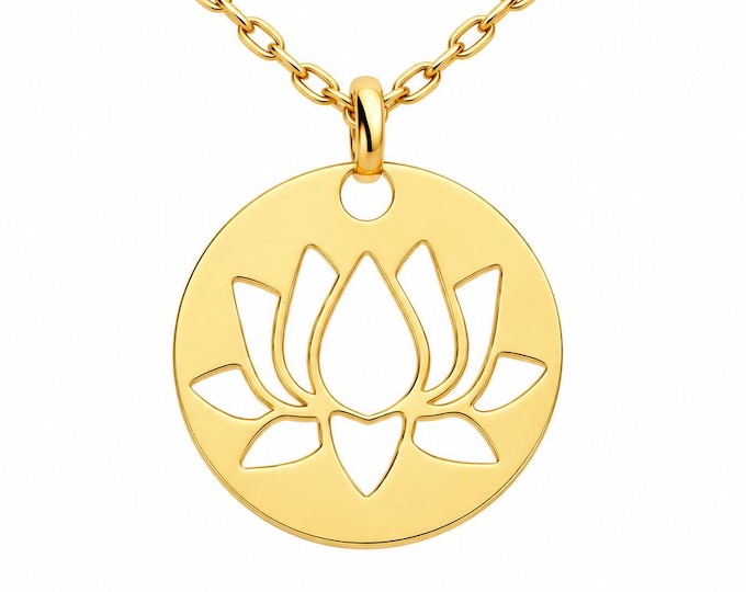 Lotus in Bloom Necklace – Buddhist Yoga Jewelry, New Beginning & Meditation Necklace
