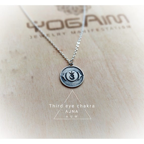 THIRD EYE CHAKRA NECKLACE STERLING SILVER – THE MOONFLOWER STUDIO