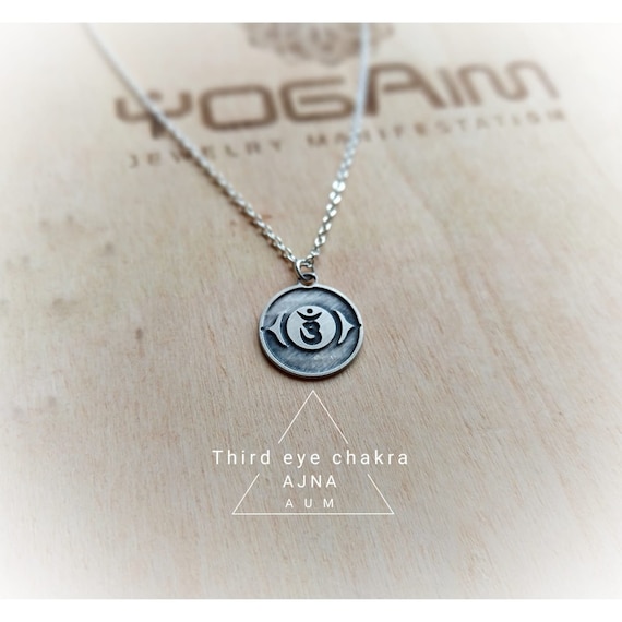 THIRD EYE CHAKRA NECKLACE STERLING SILVER – THE MOONFLOWER STUDIO