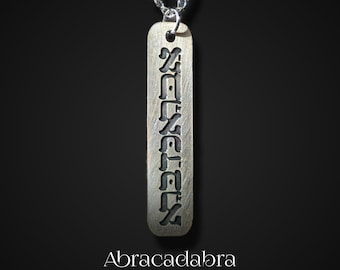 Colgante hebreo Abracadabra, collar con amuleto de la Cábala, regalo de fe