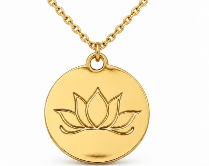 No Mud No Lotus  Necklace, New Beginning & Personal Growth Gift, Inner Strength Jewelry