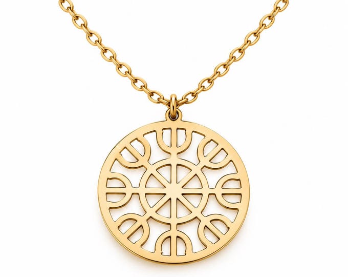 Eight Limbs of Yoga Necklace, Ashtanga Yantra Pendant, Patanjali Yoga Sutras Jewelry, Sacred Geometry Gift