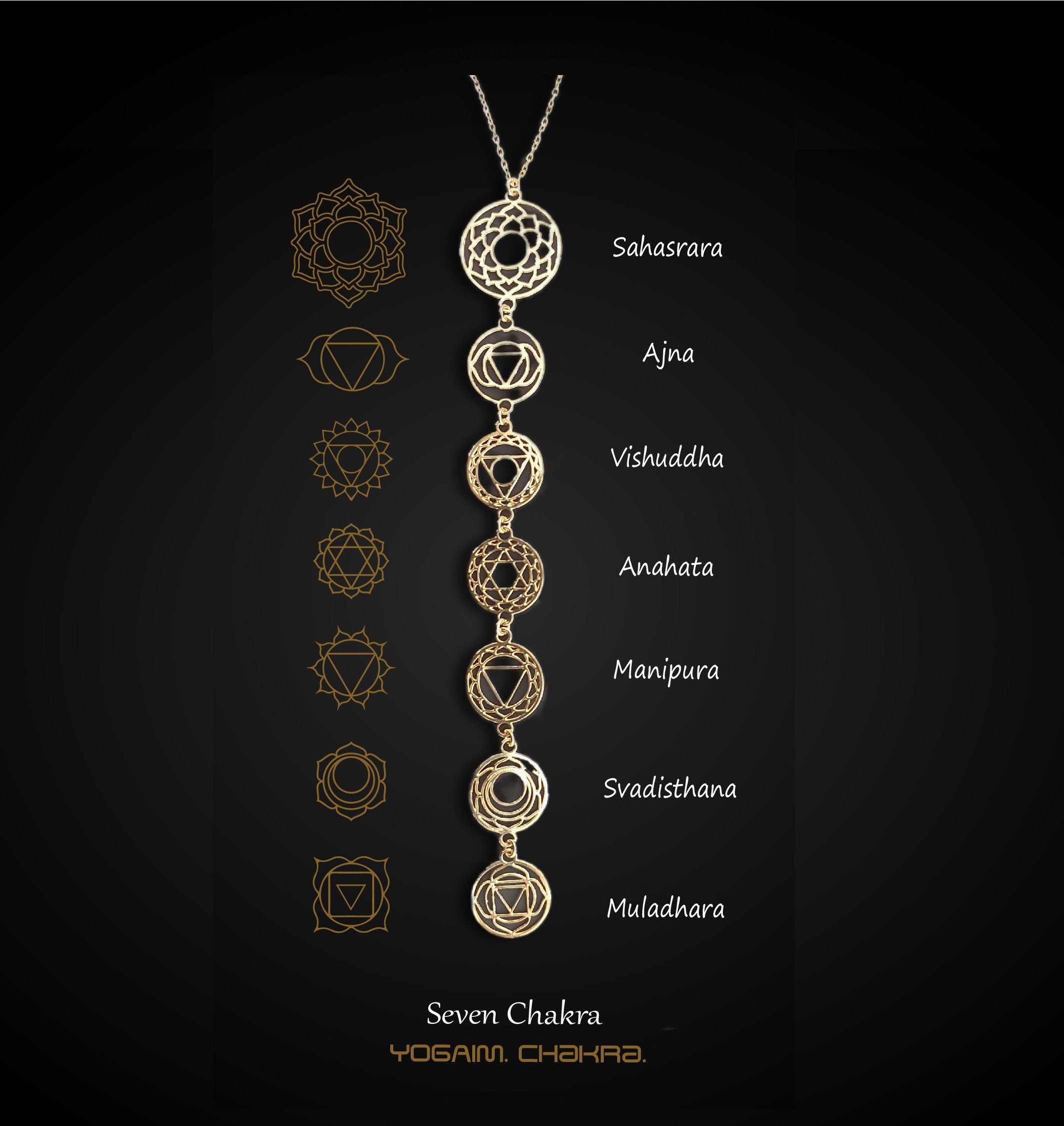 Star of Metatron. Seven Chakra Orgon Necklace】Purify magnetic field,  Orgonite, Orgonite - Shop Atlantis Crystal City Collar Necklaces - Pinkoi