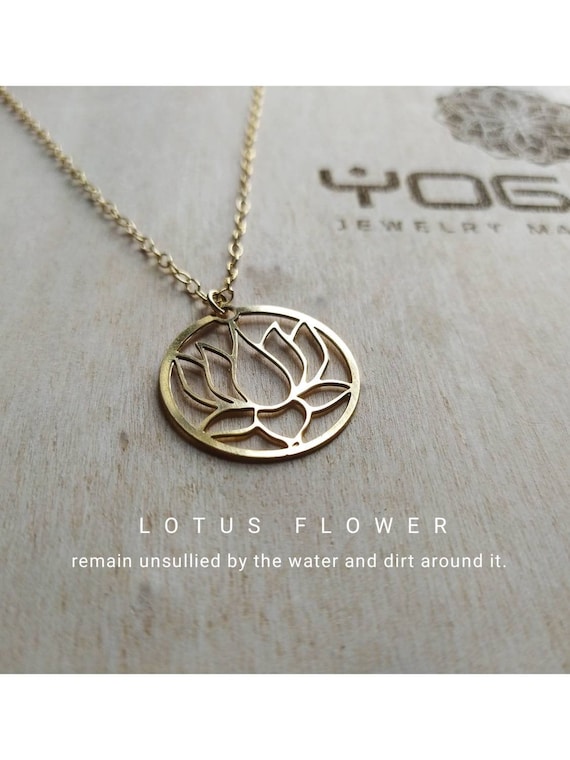 EUEAVAN 1pc Vintage Unalome Ciondolo Fiore di Loto per Collana Pendenti