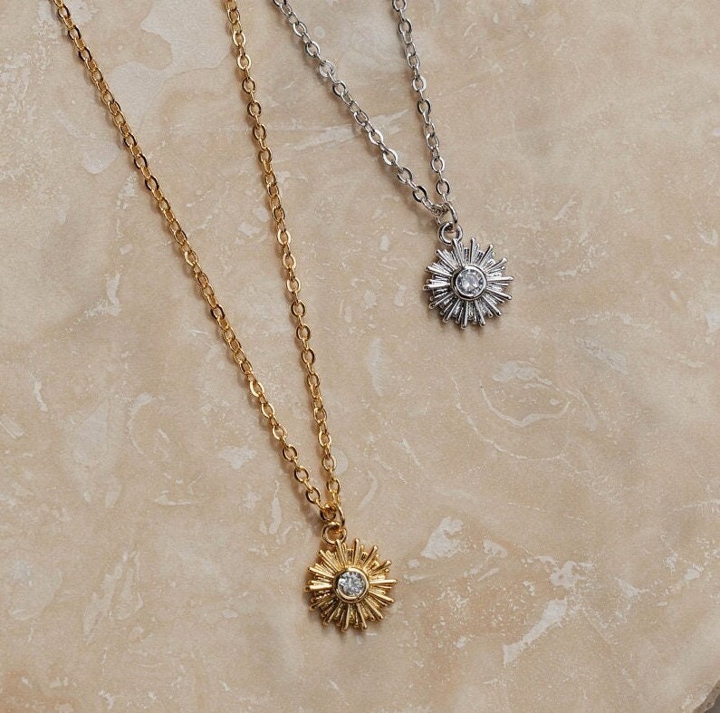 Eucharist Necklace | Monstrance Necklace, Waterproof, Hypoallergenic, Non Tarnish, Women Catholic Jewelry, Dainty Silver Eucharist Necklace